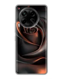 Чехол для TECNO Camon 30 (CL6) с картинкой «Шелковая черная роза» Чехол для TECNO Camon 30 (CL6) с картинкой «Шелковая черная роза»