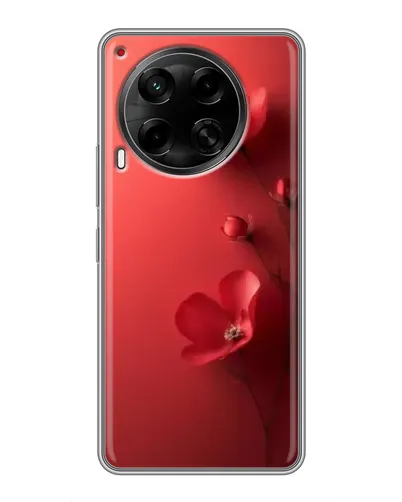 Чехол для TECNO Camon 30 (CL6) с картинкой «Маковые соцветия»