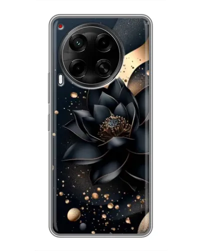 Чехол для TECNO Camon 30 (CL6) с картинкой «Черный лотос»