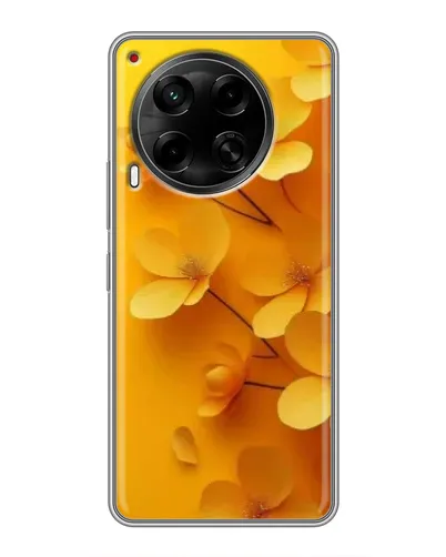 Чехол для TECNO Camon 30 (CL6) с картинкой «Золотые лепестки»