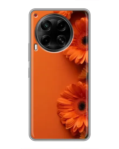 Чехол для TECNO Camon 30 (CL6) с картинкой «Оранжевые герберы»