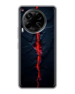 Чехол для TECNO Camon 30 (CL6) с картинкой «Kрасная лавовая трещина»