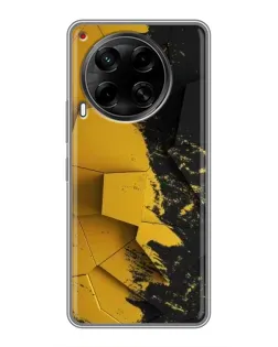 Чехол для TECNO Camon 30 (CL6) с картинкой «Золотые осколки геометрии»
