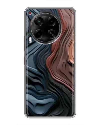 Чехол для TECNO Camon 30 (CL6) с картинкой «Цветные волны каньона»