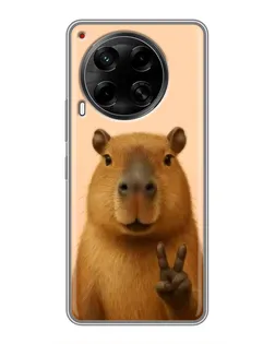 Чохол для TECNO Camon 30 (CL6) з картинкою «Капібара вікторія»