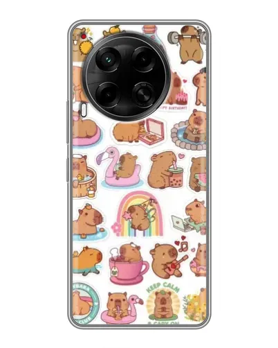 Чохол для TECNO Camon 30 (CL6) з картинкою «Капібари набір» Чохол для TECNO Camon 30 (CL6) з картинкою «Капібари набір»