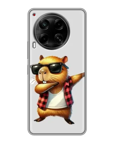 Чохол для TECNO Camon 30 (CL6) з картинкою «Капібара репер даб» Чохол для TECNO Camon 30 (CL6) з картинкою «Капібара репер даб»