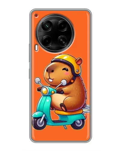 Чохол для TECNO Camon 30 (CL6) з картинкою «Капібара на скутері» Чохол для TECNO Camon 30 (CL6) з картинкою «Капібара на скутері»
