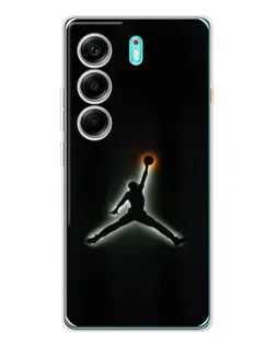 Чехол для TECNO Camon 40 с картинкой «Jordan Gradient Logo»