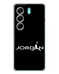 Чехол для TECNO Camon 40 с картинкой «Jordan White Logo» Чехол для TECNO Camon 40 с картинкой «Jordan White Logo»