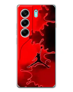 Чехол для TECNO Camon 40 с картинкой «Jordan Red Smoke» Чехол для TECNO Camon 40 с картинкой «Jordan Red Smoke»