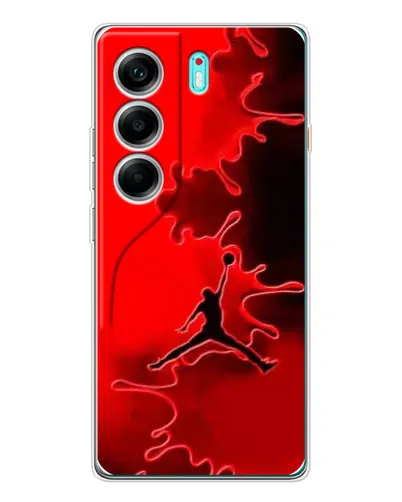 Чехол для TECNO Camon 40 с картинкой «Jordan Red Smoke»