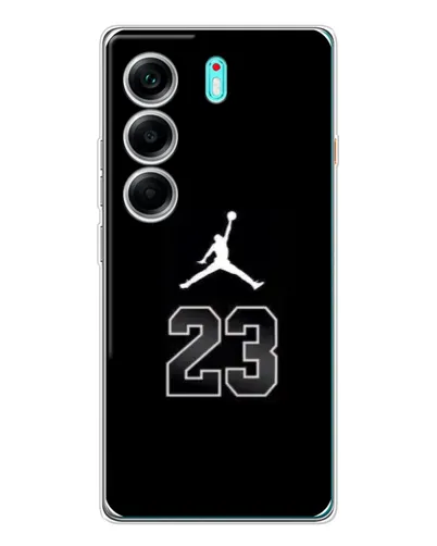 Чехол для TECNO Camon 40 с картинкой «Jordan Flight 23»