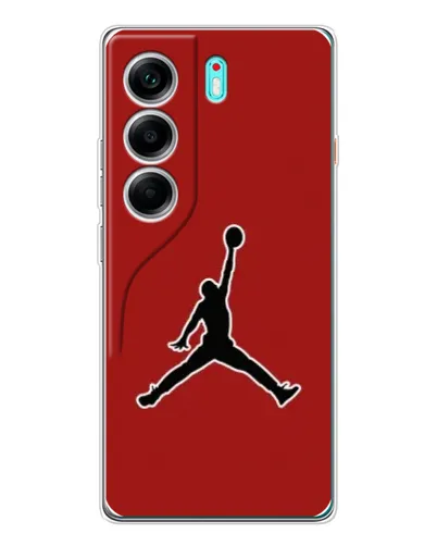 Чехол для TECNO Camon 40 с картинкой «Jordan Red Back»