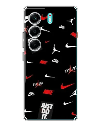 Чехол для TECNO Camon 40 с картинкой «Nike Mix Pattern»