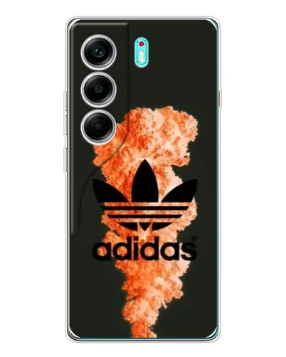 Чехол для TECNO Camon 40 с картинкой «Оранжевый дым Adidas» Чехол для TECNO Camon 40 с картинкой «Оранжевый дым Adidas»