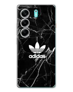 Чехол для TECNO Camon 40 с картинкой «Белый мрамор Adidas»