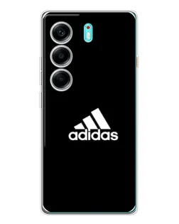 Чехол для TECNO Camon 40 с картинкой «Черная классика Adidas»