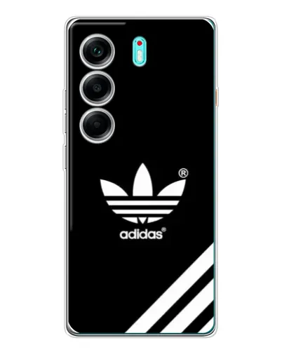 Чехол для TECNO Camon 40 с картинкой «Adidas с диагональными полосами» Чехол для TECNO Camon 40 с картинкой «Adidas с диагональными полосами»