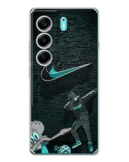 Чехол для TECNO Camon 40 с картинкой «Спортивный арт Nike»