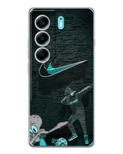 Чехол для TECNO Camon 40 с картинкой «Спортивный арт Nike»