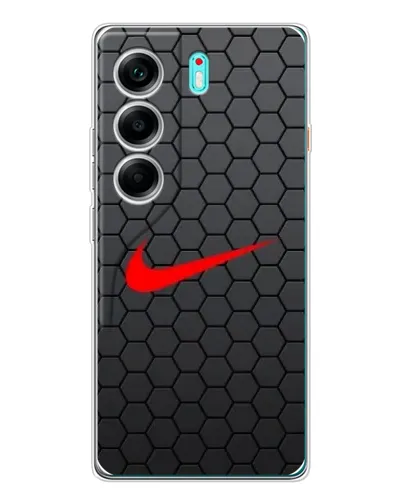Чехол для TECNO Camon 40 с картинкой «Nike — карбоновая сетка»