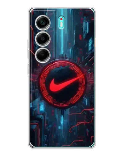 Чехол для TECNO Camon 40 с картинкой «Техногенный стиль Nike»