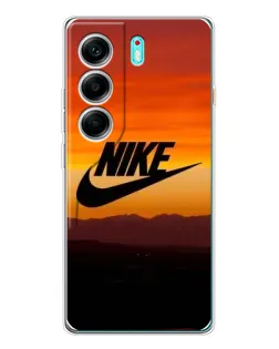 Чехол для TECNO Camon 40 с картинкой «Nike — вечерний горизонт»