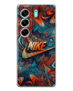 Чехол для TECNO Camon 40 с картинкой «Nike в абстракции»