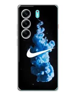 Чехол для TECNO Camon 40 с картинкой «Nike и синий дым»