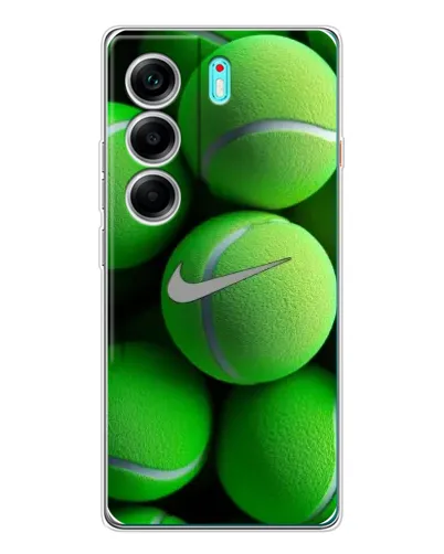 Чехол для TECNO Camon 40 с картинкой «Теннисные мячи Найк»