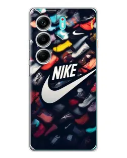Чехол для TECNO Camon 40 с картинкой «Коллекция кроссовок Nike»