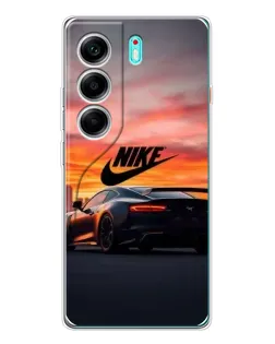 Чехол для TECNO Camon 40 с картинкой «Nike и суперкар»