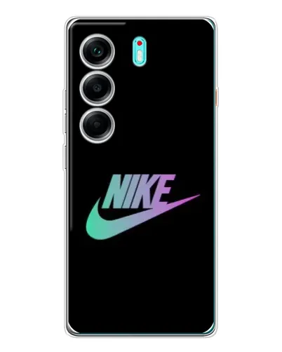 Чехол для TECNO Camon 40 с картинкой «Nike — городская ночь»