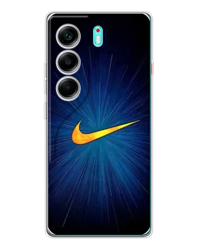 Чехол для TECNO Camon 40 с картинкой «Синий пульс Nike» Чехол для TECNO Camon 40 с картинкой «Синий пульс Nike»