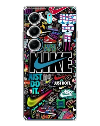 Чехол для TECNO Camon 40 с картинкой «Яркий коллаж Nike» Чехол для TECNO Camon 40 с картинкой «Яркий коллаж Nike»