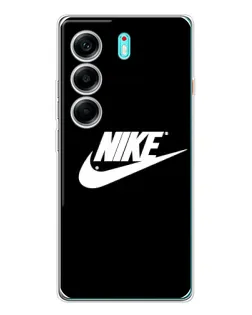 Чехол для TECNO Camon 40 с картинкой «Мазки краски Nike»