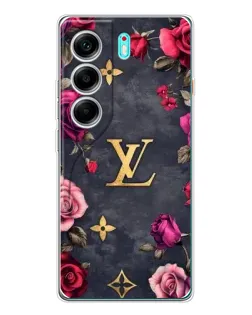 Чехол для TECNO Camon 40 с картинкой «Цветочный Louis Vuitton»
