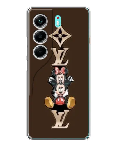 Чехол для TECNO Camon 40 с картинкой «LV и Микки Маус»