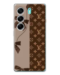 Чехол для TECNO Camon 40 с картинкой «Louis Vuitton — банты»