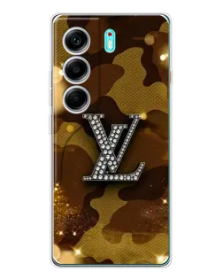 Чехол для TECNO Camon 40 с картинкой «Камуфляжный Louis Vuitton»