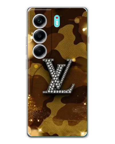 Чехол для TECNO Camon 40 с картинкой «Камуфляжный Louis Vuitton»