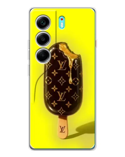 Чехол для TECNO Camon 40 с картинкой «Мороженое от LV»