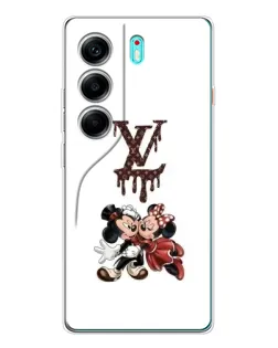 Чехол для TECNO Camon 40 с картинкой «LV и Микки Маус»