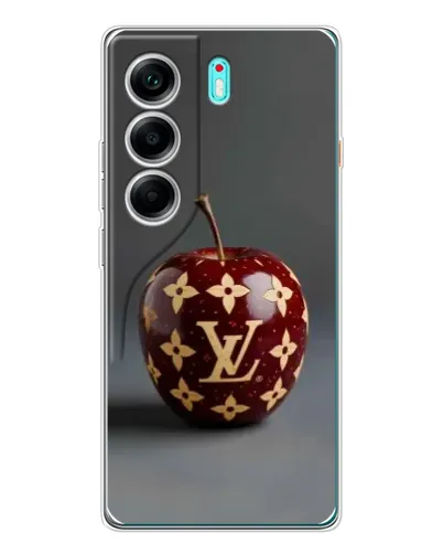 Чехол для TECNO Camon 40 с картинкой «Красное яблоко LV»