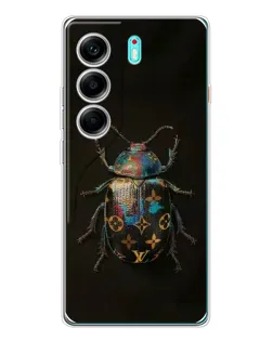 Чехол для TECNO Camon 40 с картинкой «LV — мраморный принт»