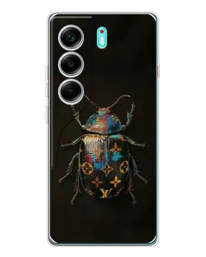 Чехол для TECNO Camon 40 с картинкой «LV — мраморный принт»