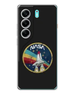 Чехол для TECNO Camon 40 с картинкой «NASA — эмблема миссии»