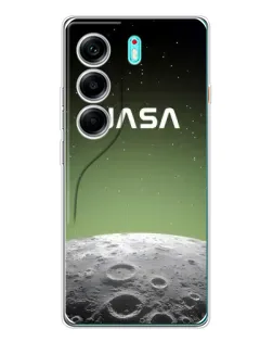 Чехол для TECNO Camon 40 с картинкой «NASA — лунный градиент»