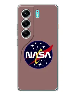Чехол для TECNO Camon 40 с картинкой «NASA — ретро космос»